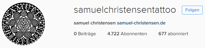 Samuel Christensen auf Instagram